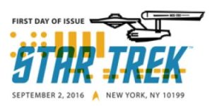 Star Trek stamps FDOI cancellation