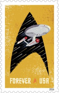 USPS Start Trek stamps: Starship Enterprise