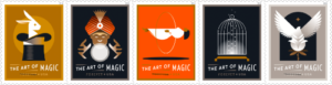 The Art of Magic Forever stamps