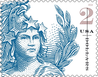 Statue of Freedom $2 Forever stamp