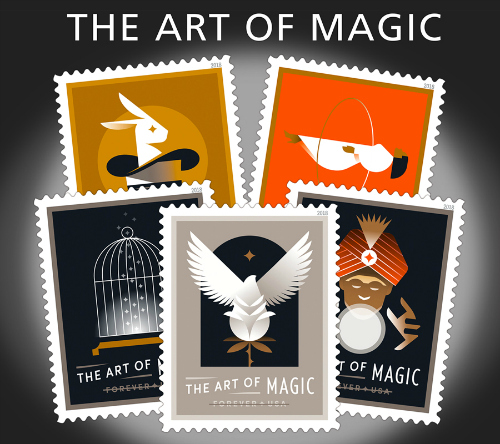 3 Art of Magic US Forever Stamps – Tiny and Snail