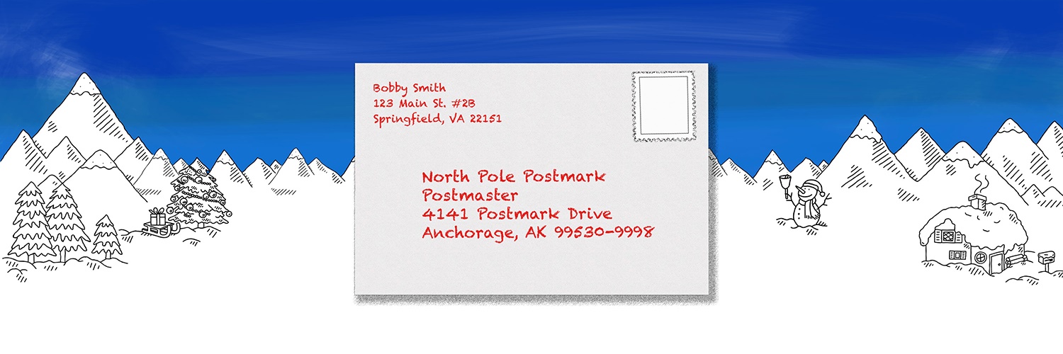 North Pole postmark address