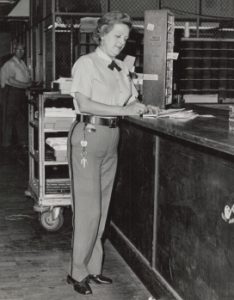 Carrier in uniform.