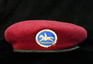 Carrier cadet-style hat.