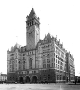 Old Post Office Building at 1100 Pennsylvania Ave., NW served as postal headquarters from 1899 to 1934.